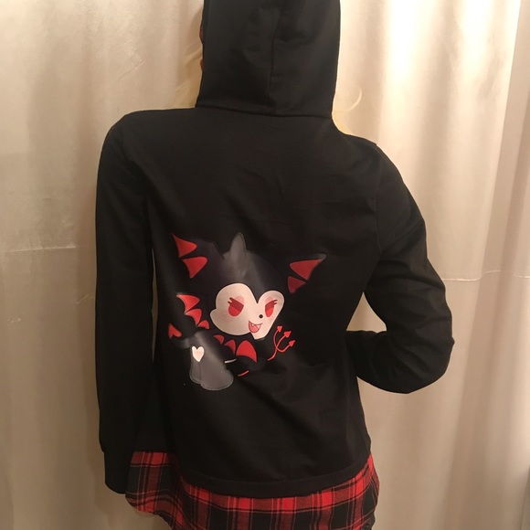 Adorable vintage y2k hoodie and necklace set ❤️✨💀 - Picture 13 of 15